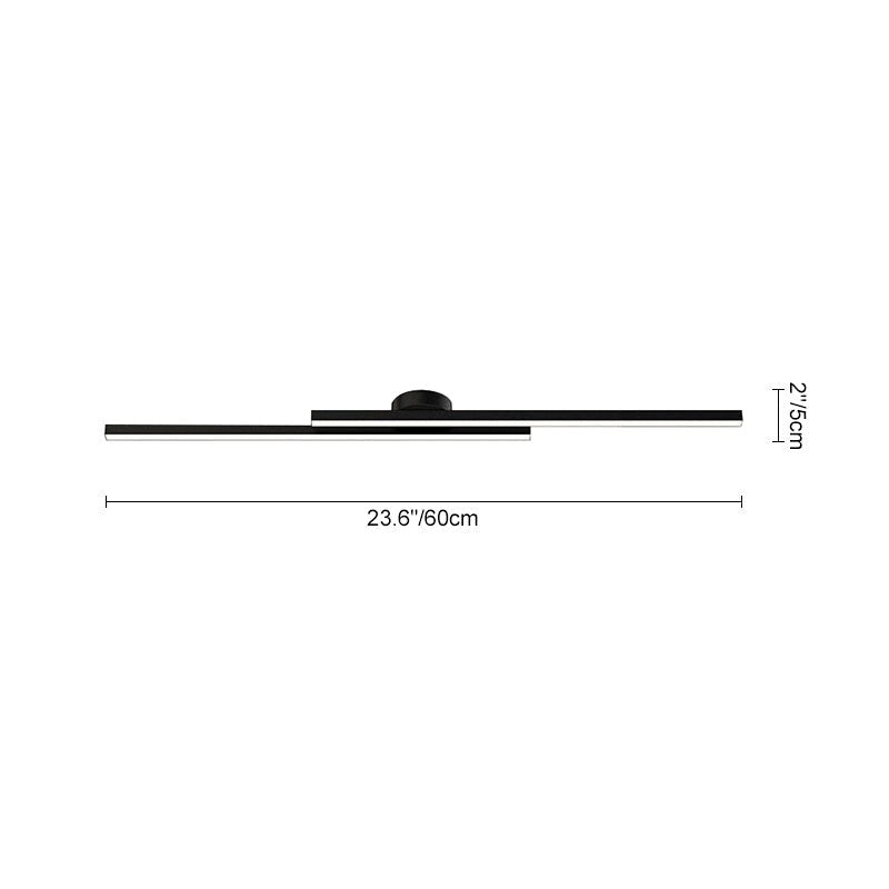 LightfixturesUAE-Dimmable LED Modern Three-Color Vanity Wall Sconce Ceiling Light-Ceiling Lights-Black-