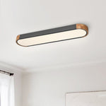 LightfixturesUAE-Dimmable LED Nordic Style Metal & Wood Ceiling Light Warm White-Ceiling Lights-White-