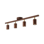 LightfixturesUAE-Farmhouse 4-Light Adjustable Walnut Wood Linear Ceiling Tracking Light-Ceiling Lights-Walnut-