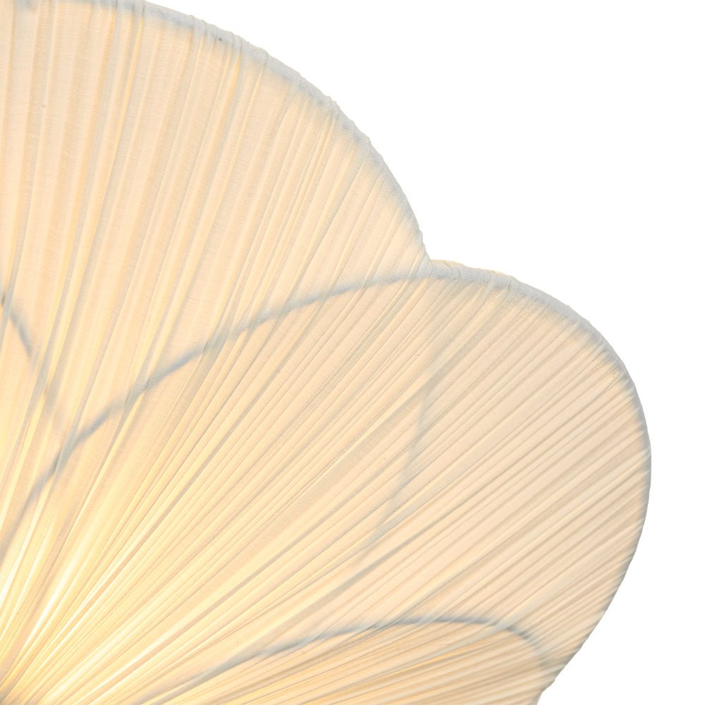 LightfixturesUAE-French Elegance Fabric Petal Shaped Flower Semi-Flush Mount Ceiling Light-Ceiling Lights-Brass-