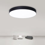 LightfixturesUAE-Integrated LED Modern Flush Mount Ultra-Thin Round Ceiling Light-Ceiling Lights-White-15 inches