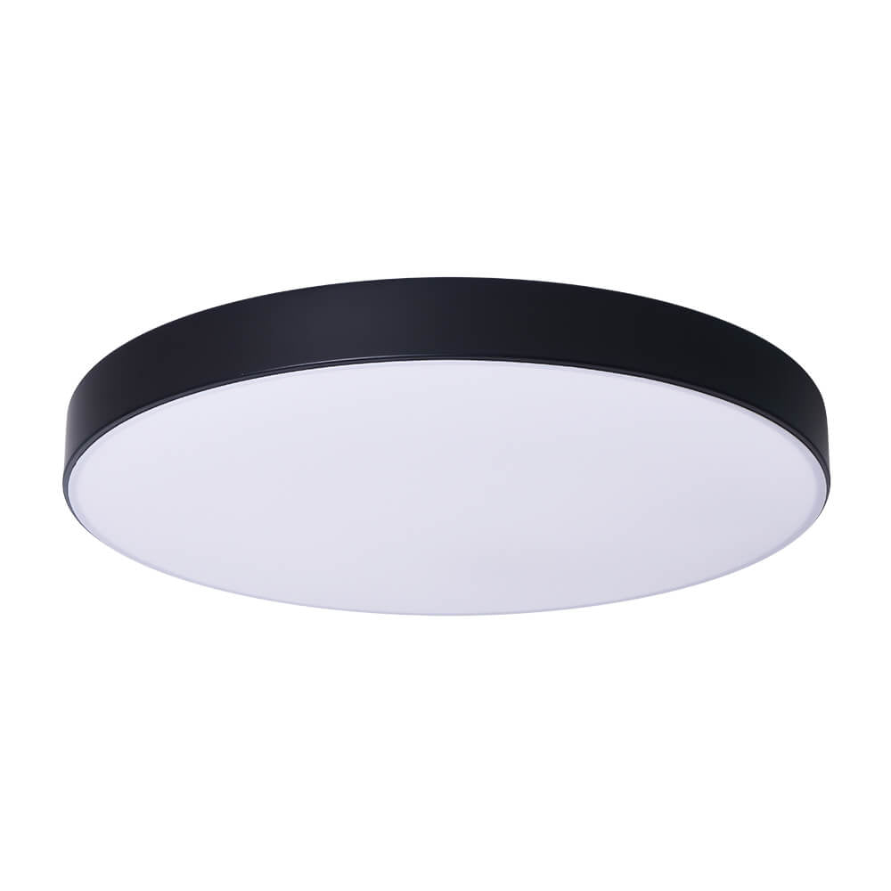 LightfixturesUAE-Integrated LED Modern Round Flush Mount Low Ceiling Light Fixture-Ceiling Lights-White-50 cm