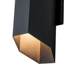 LightfixturesUAE-IP54 Modern Black Geometric Up and Down LED Outdoor Wall Light-Wall Lights-1 Pack-