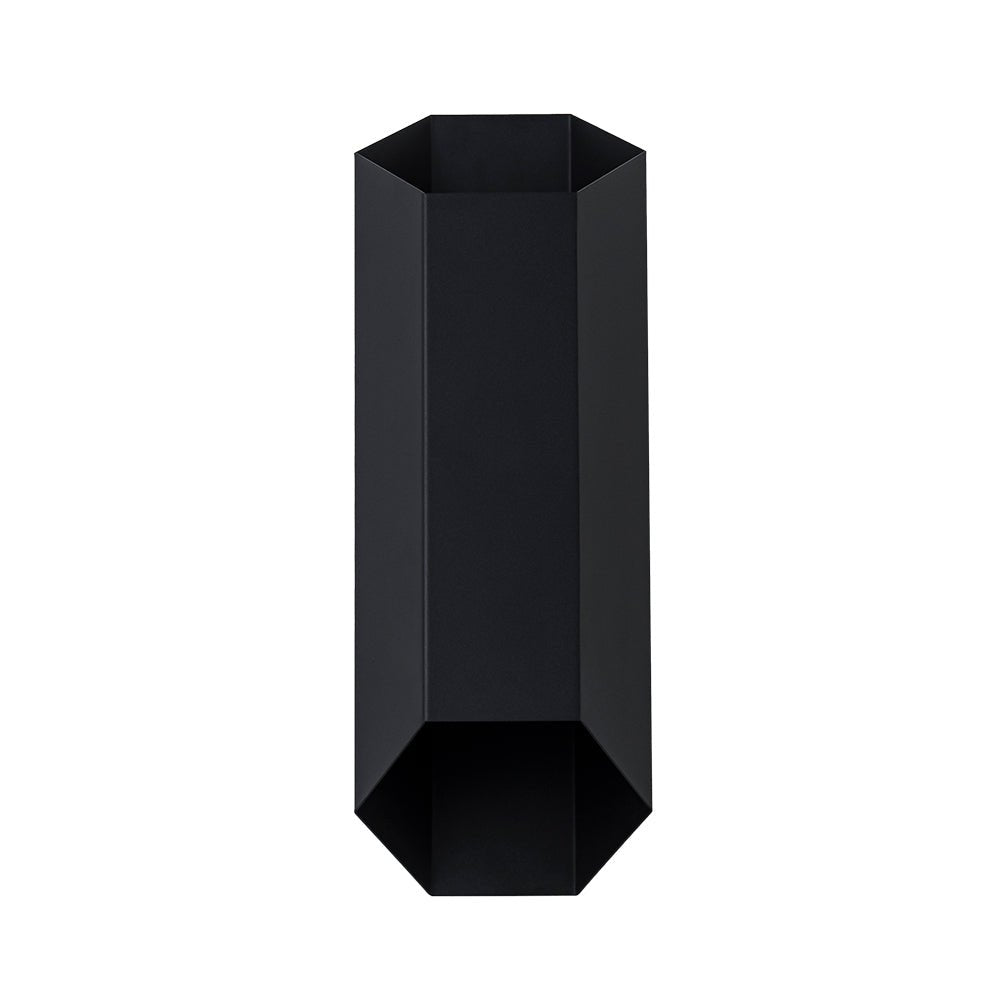 LightfixturesUAE-IP54 Modern Black Geometric Up and Down LED Outdoor Wall Light-Wall Lights-1 Pack-