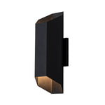 LightfixturesUAE-IP54 Modern Black Geometric Up and Down LED Outdoor Wall Light-Wall Lights-1 Pack-