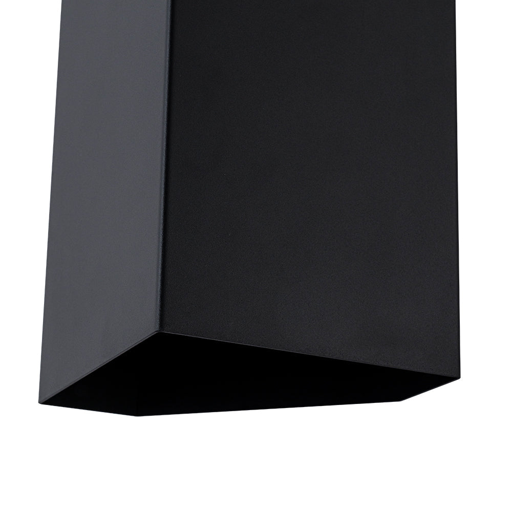 LightfixturesUAE-IP54 Modern Black Square Up and Down LED Outdoor Wall Light-Wall Lights-1 Pack-