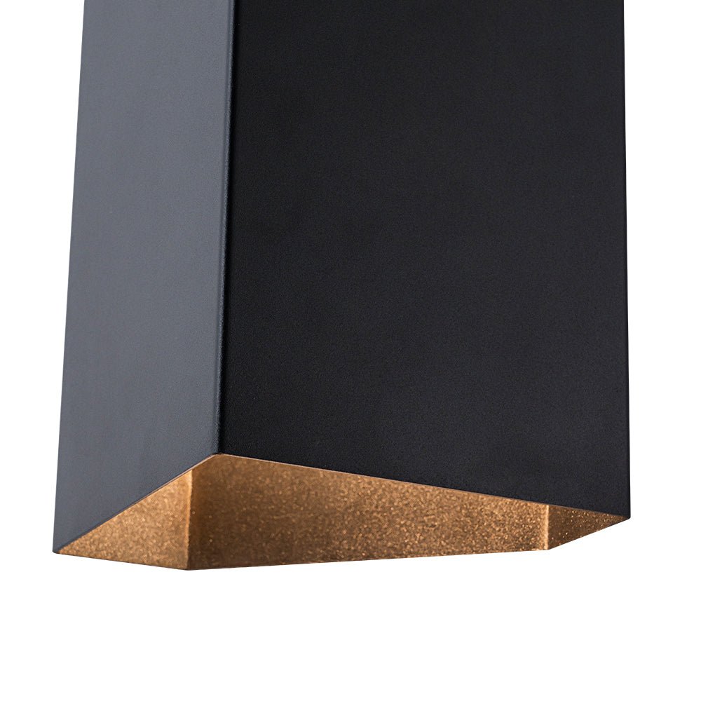 LightfixturesUAE-IP54 Modern Black Square Up and Down LED Outdoor Wall Light-Wall Lights-1 Pack-