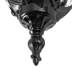 LightfixturesUAE-IP65 Outdoor Traditional Waterproof Hammer Water Glass Wall Sconce-Wall Lights-Polished Black-