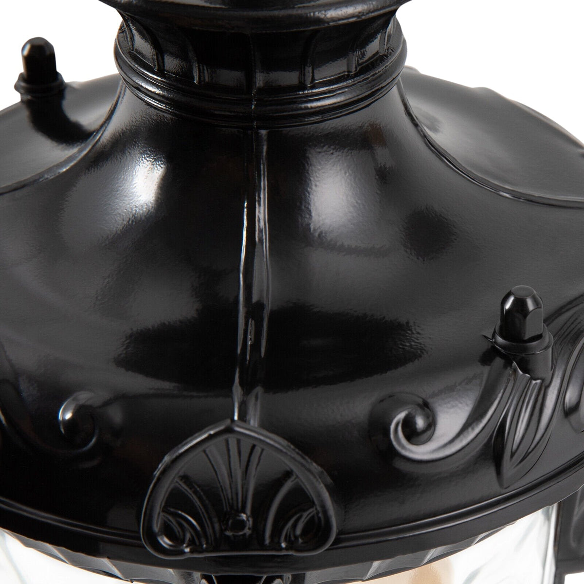 LightfixturesUAE-IP65 Outdoor Traditional Waterproof Hammer Water Glass Wall Sconce-Wall Lights-Polished Black-