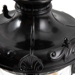 LightfixturesUAE-IP65 Outdoor Traditional Waterproof Hammer Water Glass Wall Sconce-Wall Lights-Polished Black-