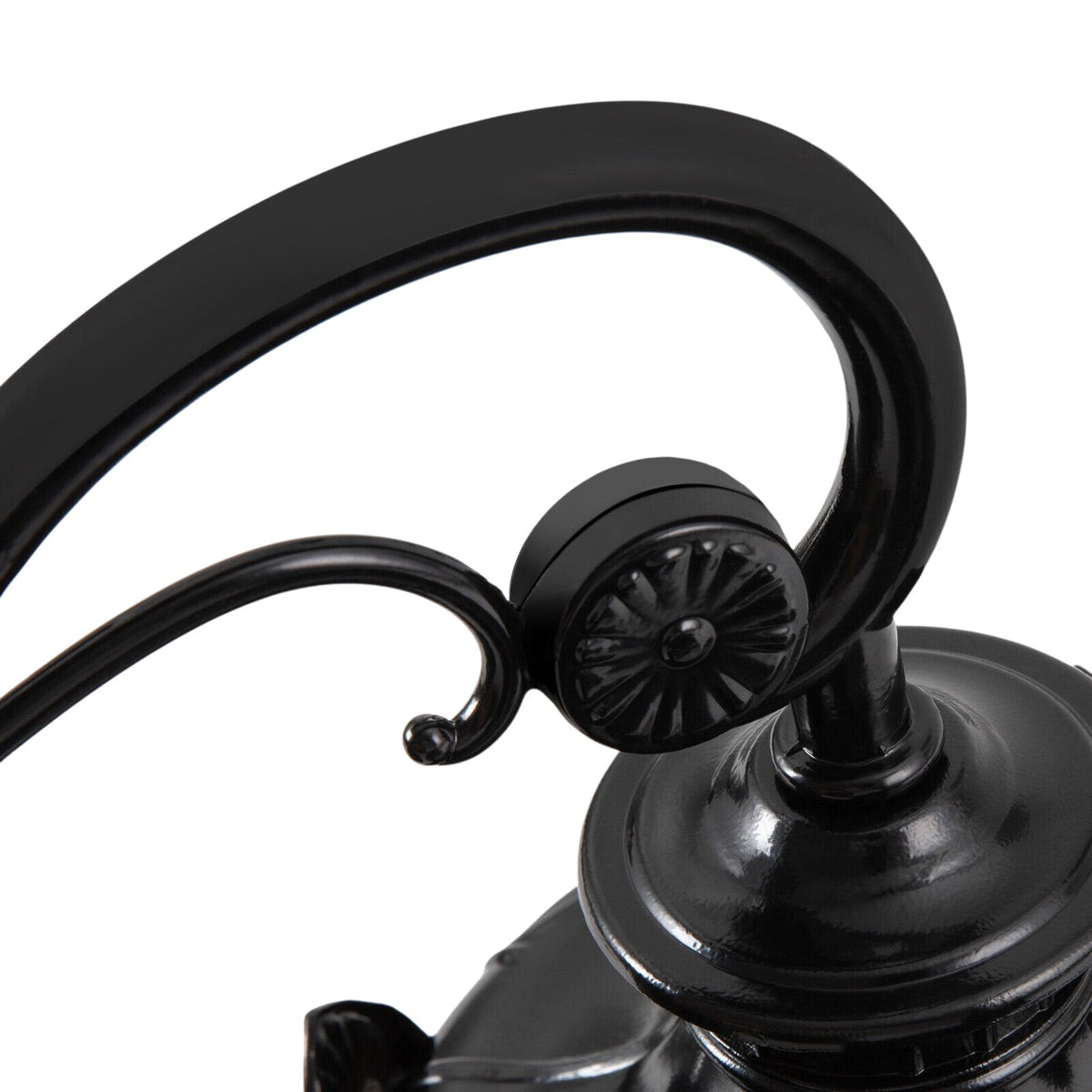 LightfixturesUAE-IP65 Outdoor Traditional Waterproof Hammer Water Glass Wall Sconce-Wall Lights-Polished Black-