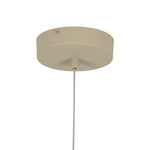 LightfixturesUAE-LED 1-Light Minimalist Downward Shallow Pan-Shaped Pendant-Pendant Lights-Khaki-