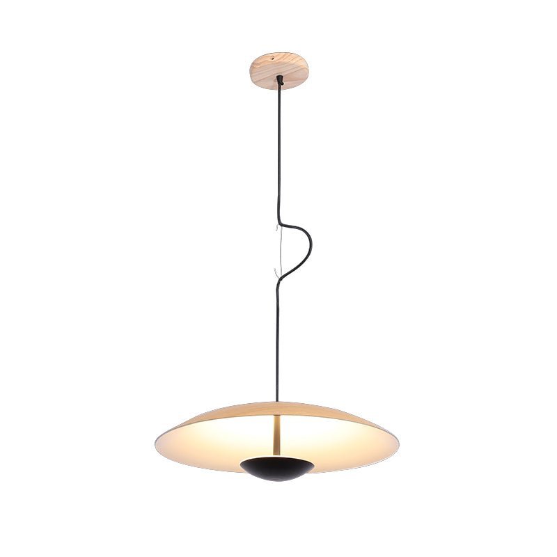 LightfixturesUAE-LED Danish Nordic Linear Saucer Pendant Light for Dining room-Pendant Lights-Black-