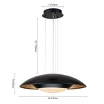 LightfixturesUAE-LED Dimmable Modern Saucer UFO Pendant Light-Pendant Lights-White-