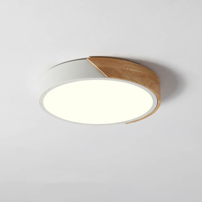 LightfixturesUAE-LED Dimmable With Remote Control Round Flush Mount Ceiling Light-Ceiling Lights-Green-40cm