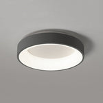 LightfixturesUAE-LED Minimalist Flush Mount Round Large Metal Flush Mount-Ceiling Lights-Grey-Warm White