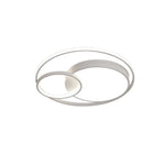 LightfixturesUAE-LED Modern Circular Rings Flush Mount Ceiling Light-Ceiling Lights-White-Cool White