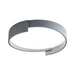 LightfixturesUAE-LED Modern Circular Round Flush Mount Ceiling Light-Ceiling Lights-Gray-Cool White