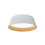 LightfixturesUAE-LED Modern Fluted Ribbed Round Conical Flush Mount Ceiling Light-Ceiling Lights-White-Cool White