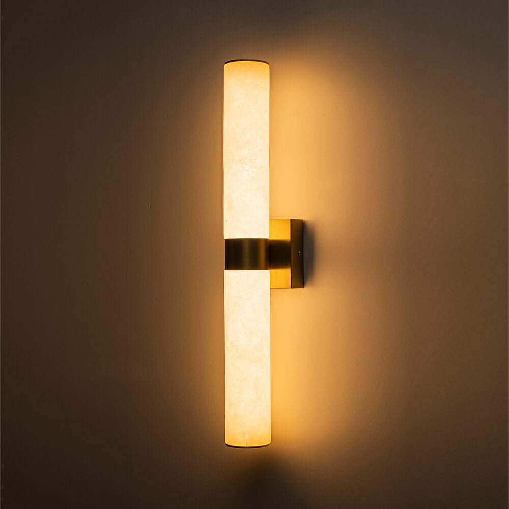 LightfixturesUAE-LED Modern Marble Linear Bathroom Vanity Wall Light-Wall Lights-Black-