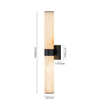 LightfixturesUAE-LED Modern Marble Linear Bathroom Vanity Wall Light-Wall Lights-Black-