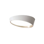 LightfixturesUAE-LED Modern Slant Flush Mount Truncated Cone Ceiling Light-Ceiling Lights-Gray-Cool White