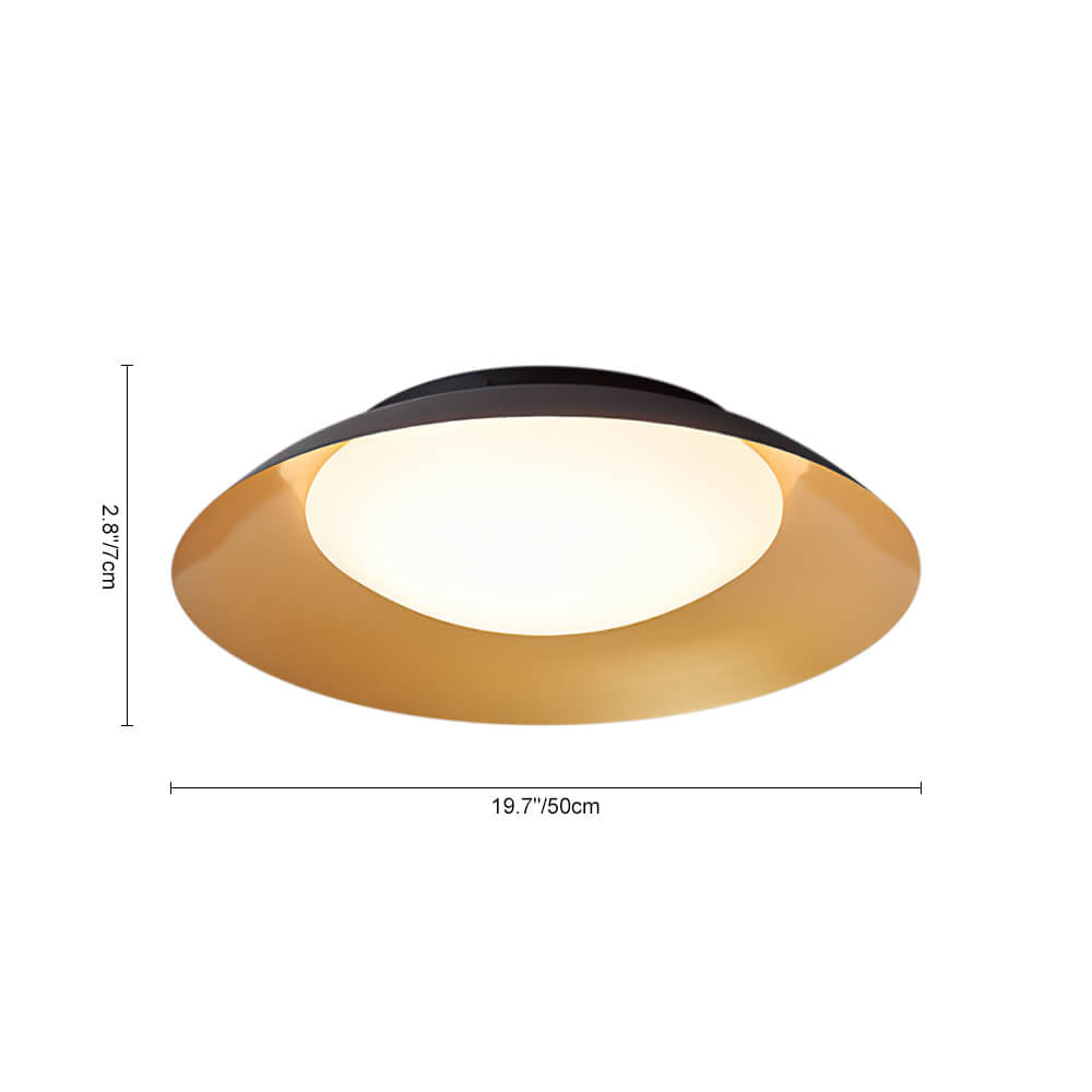 LightfixturesUAE-LED Modern Two-Tone Saucer Flush Mount Ceiling Light-Ceiling Lights-Cool White-