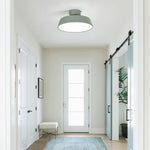 LightfixturesUAE-LED Scandinavia Conical Semi Flush Mount Ceiling Light-Ceiling Lights-Blue-