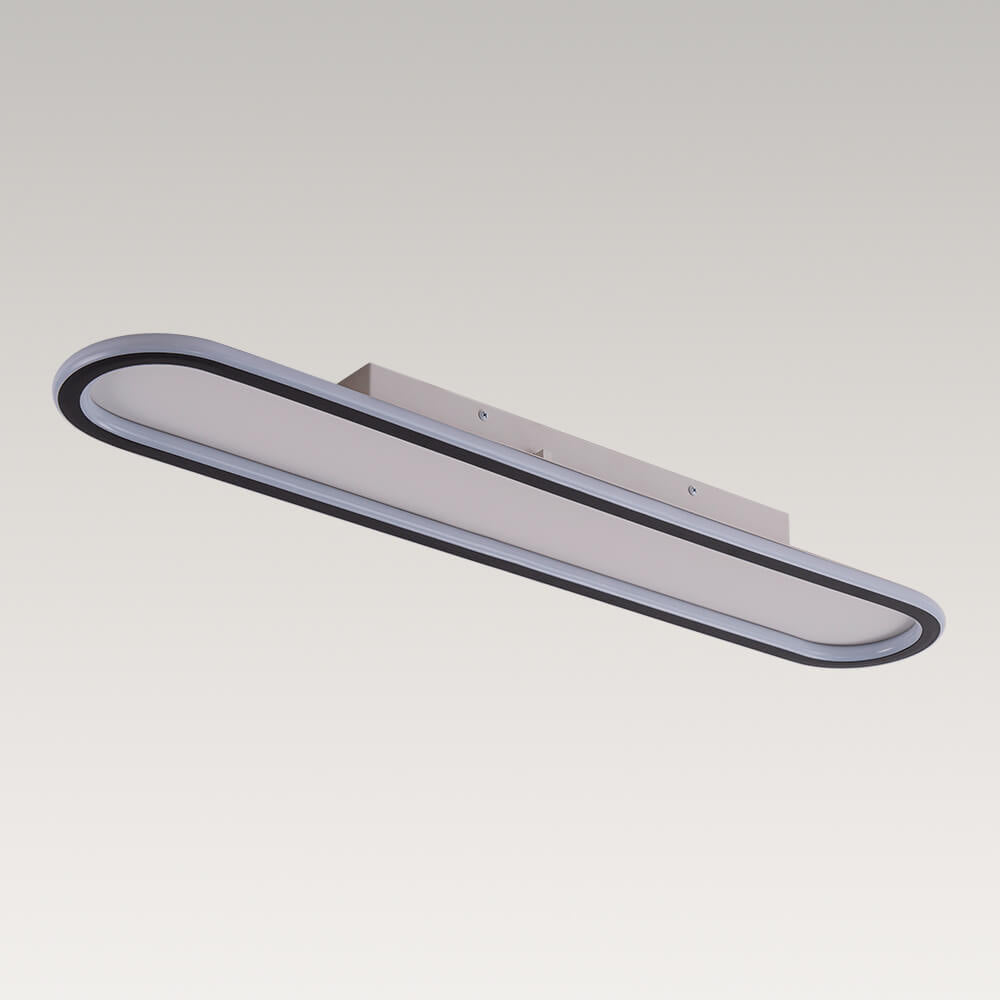 LightfixturesUAE-LED Stylish Minimalist Oval Flush Mount Light-Ceiling Lights-80cm-