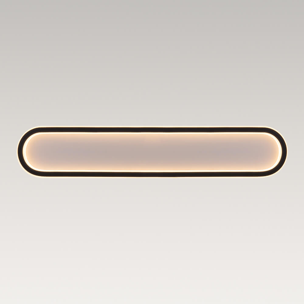LightfixturesUAE-LED Stylish Minimalist Oval Flush Mount Light-Ceiling Lights-80cm-
