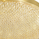 LightfixturesUAE-LED Three-Color Modern Brushed Metal Round Bowl Flush Mount Ceiling Light-Ceiling Lights-Brass-