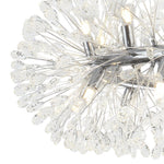 LightfixturesUAE-Luxury 20-Light Dandelion Crystal Ring Pendant Chandelier-Chandeliers-Chrome-