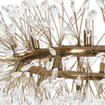 LightfixturesUAE-Luxury 20-Light Dandelion Crystal Ring Pendant Chandelier-Chandeliers-Chrome-