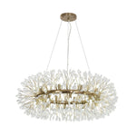 LightfixturesUAE-Luxury 20-Light Dandelion Crystal Ring Pendant Chandelier-Chandeliers-Chrome-