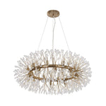 LightfixturesUAE-Luxury 20-Light Dandelion Crystal Ring Pendant Chandelier-Chandeliers-Chrome-