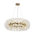 LightfixturesUAE-Luxury 20-Light Dandelion Crystal Ring Pendant Chandelier-Chandeliers-Chrome-
