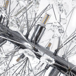 LightfixturesUAE-Luxury 20-Light Dandelion Crystal Ring Pendant Chandelier-Chandeliers-Chrome-