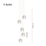 LightfixturesUAE-Multi-Light Modern Crystal Ball Staircase Cluster Chandelier-Chandeliers-40-Light (Customized & Not returnable)-