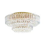 LightfixturesUAE-Multi-Size Luxury K9 Crystal Tiered Cake Semi Flush Mount Ceiling Light-Ceiling Lights-21-Light-