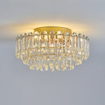 LightfixturesUAE-Multi-Size Luxury K9 Crystal Tiered Cake Semi Flush Mount Ceiling Light-Ceiling Lights-21-Light-