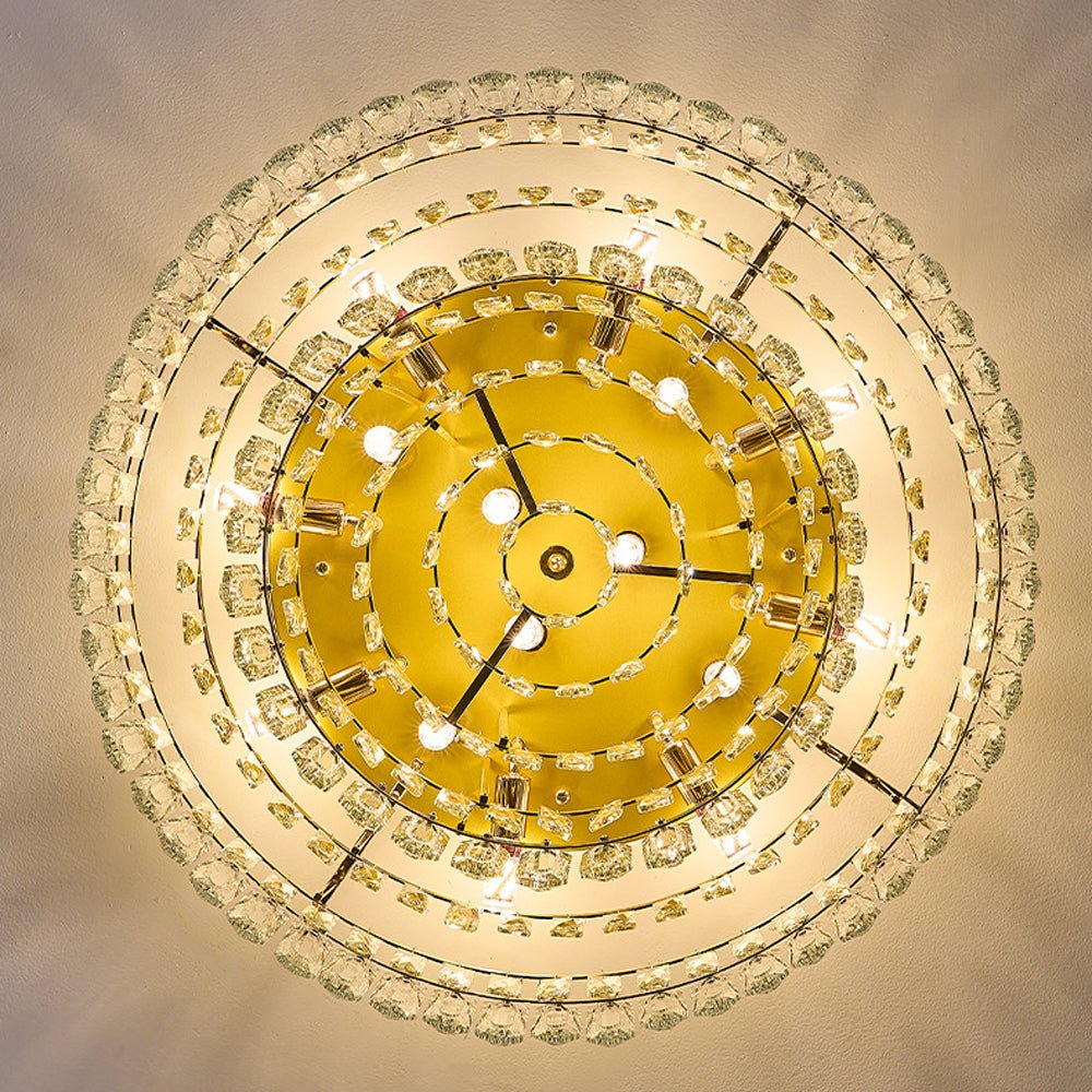 LightfixturesUAE-Multi-Size Luxury K9 Crystal Tiered Cake Semi Flush Mount Ceiling Light-Ceiling Lights-21-Light-