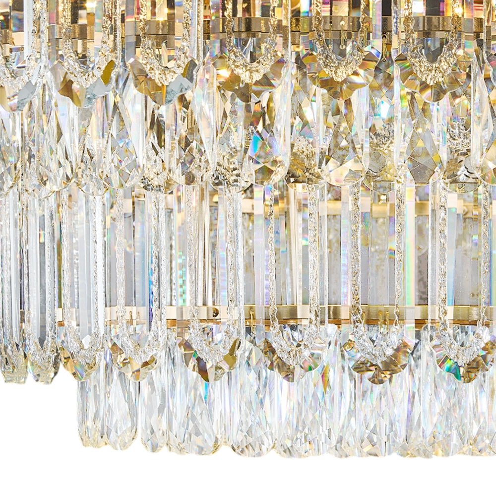 LightfixturesUAE-Multi-Size Luxury K9 Crystal Tiered Cake Semi Flush Mount Ceiling Light-Ceiling Lights-21-Light-