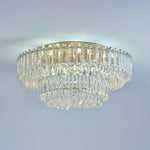 LightfixturesUAE-Multi-Size Luxury K9 Crystal Tiered Cake Semi Flush Mount Ceiling Light-Ceiling Lights-21-Light-