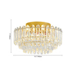 LightfixturesUAE-Multi-Size Luxury K9 Crystal Tiered Cake Semi Flush Mount Ceiling Light-Ceiling Lights-21-Light-