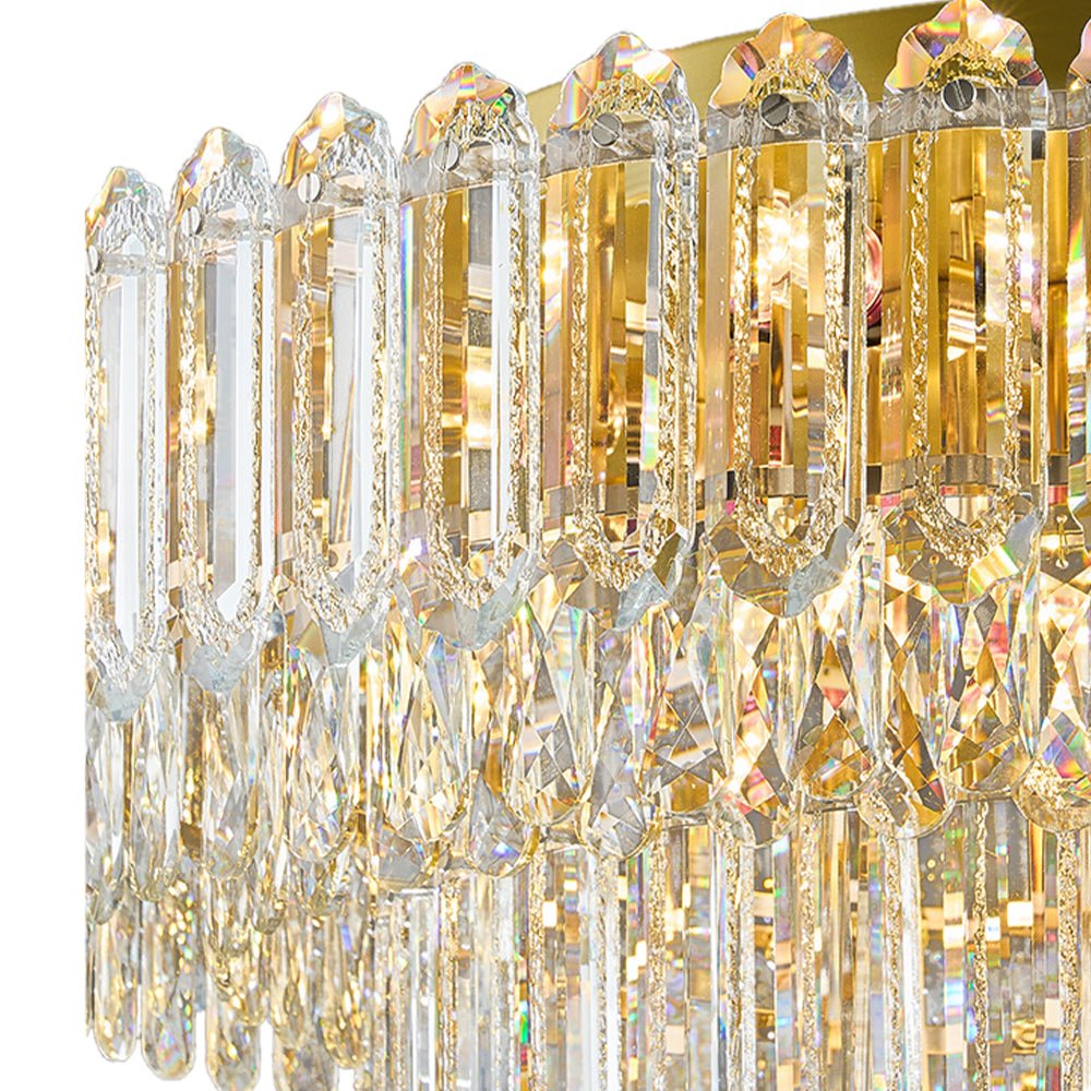 LightfixturesUAE-Multi-Size Luxury K9 Crystal Tiered Cake Semi Flush Mount Ceiling Light-Ceiling Lights-21-Light-