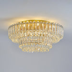 LightfixturesUAE-Multi-Size Luxury K9 Crystal Tiered Cake Semi Flush Mount Ceiling Light-Ceiling Lights-21-Light-