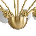 Luxury 12 - Light Glass Bubble Branch Semi Flush Chandelier - LightfixturesUAE