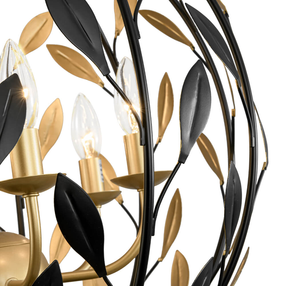 Luxury 6 - Light Candle Sphere Chandelier Pendant Light - LightfixturesUAE