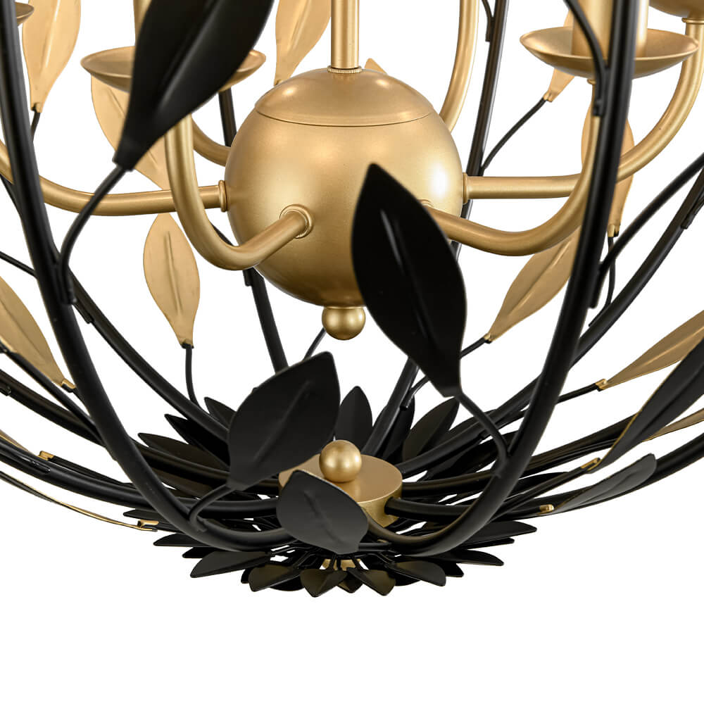 Luxury 6 - Light Candle Sphere Chandelier Pendant Light - LightfixturesUAE
