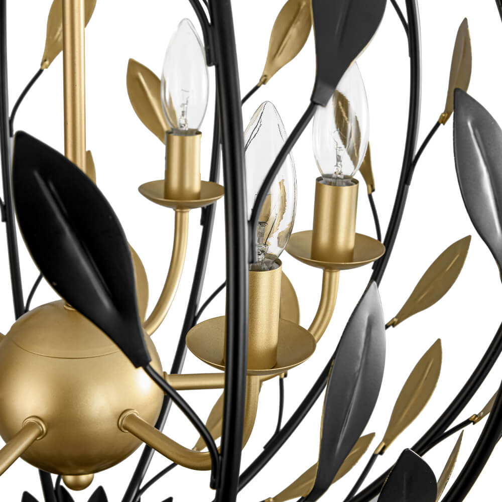 Luxury 6 - Light Candle Sphere Chandelier Pendant Light - LightfixturesUAE